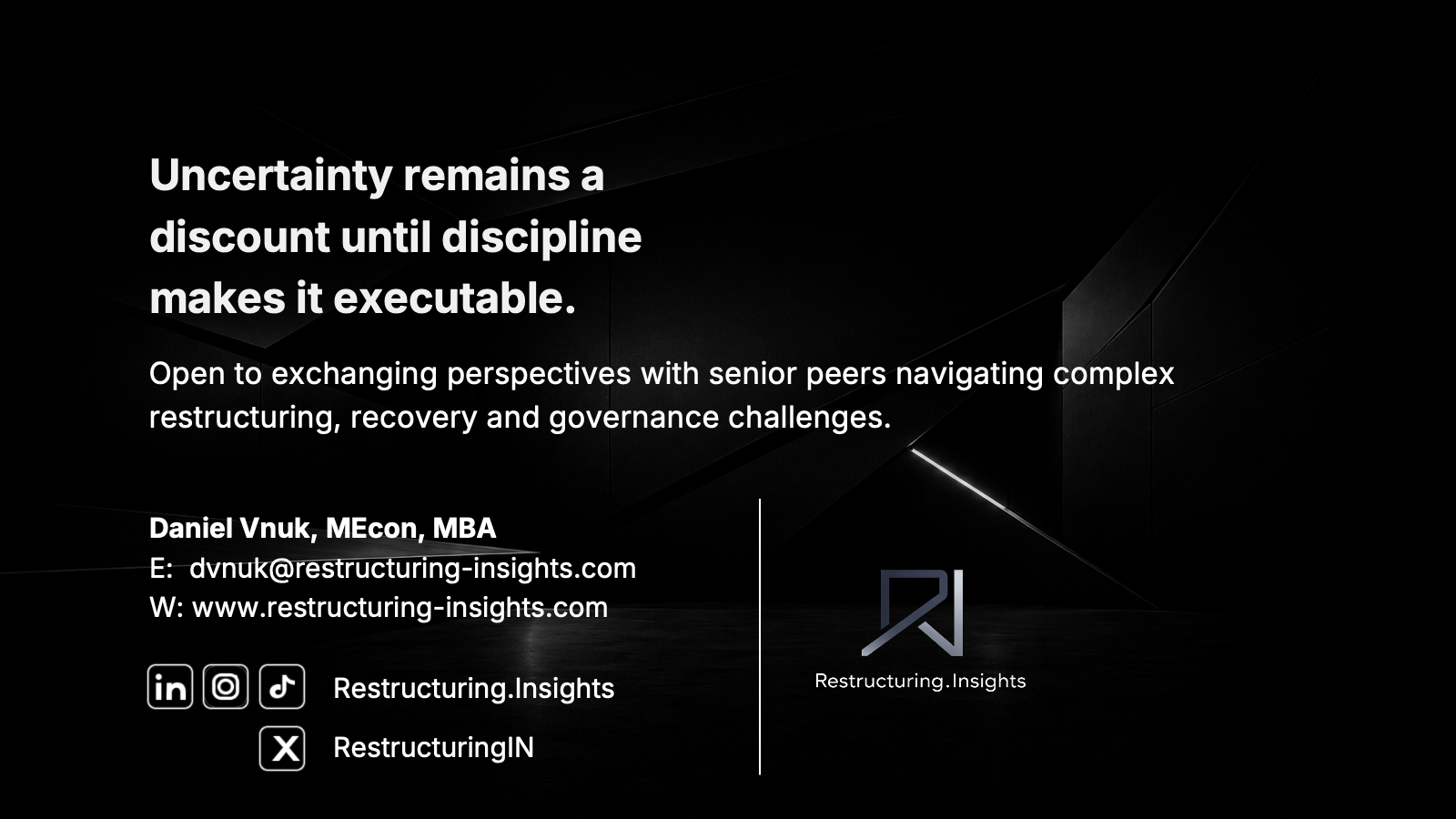 Slide 6 of 6: The Discipline Test